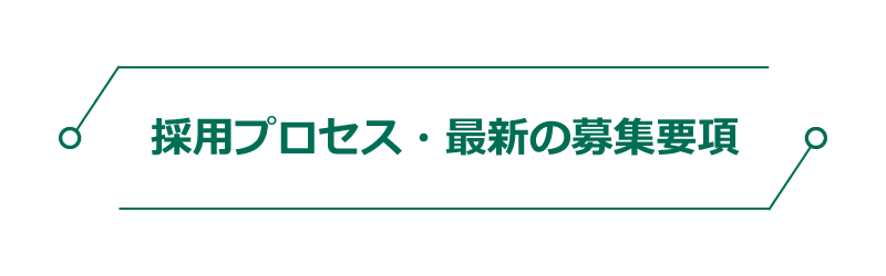 採用プロセス・最新の募集要項